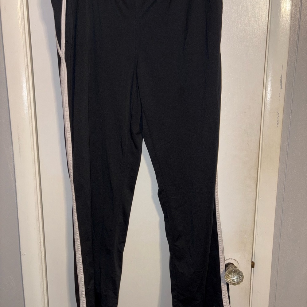 Reebok Black Sweatpants with White Trim
